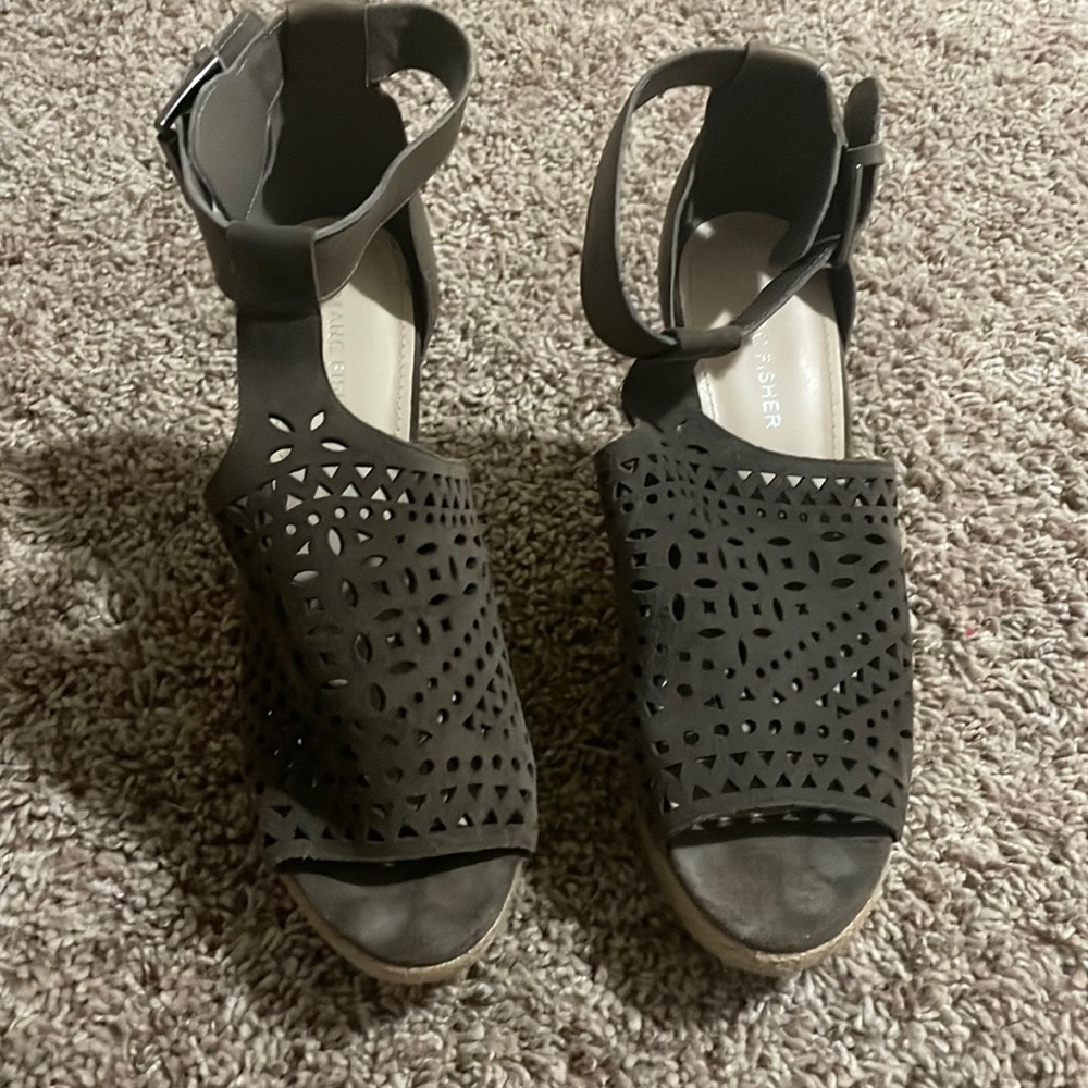 Marc Fisher wedges, worn once!